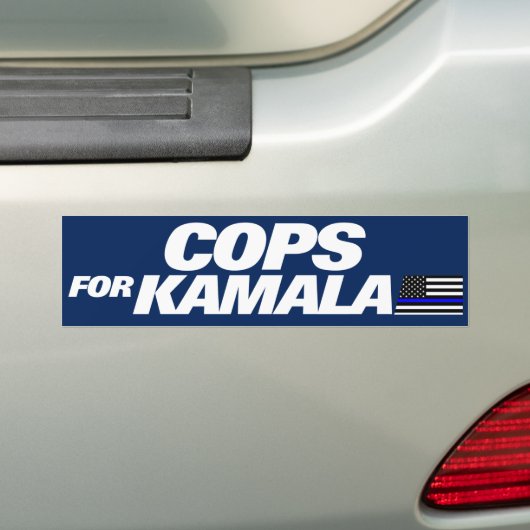 Cops for Kamala Harris 2024 バンパーステッカー (車上)