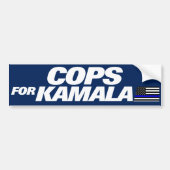 Cops for Kamala Harris 2024 バンパーステッカー (正面)