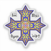 Coptic cross シール (正面)