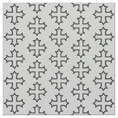 Coptic Cross Outline Pattern ファブリック (クローズアップ)