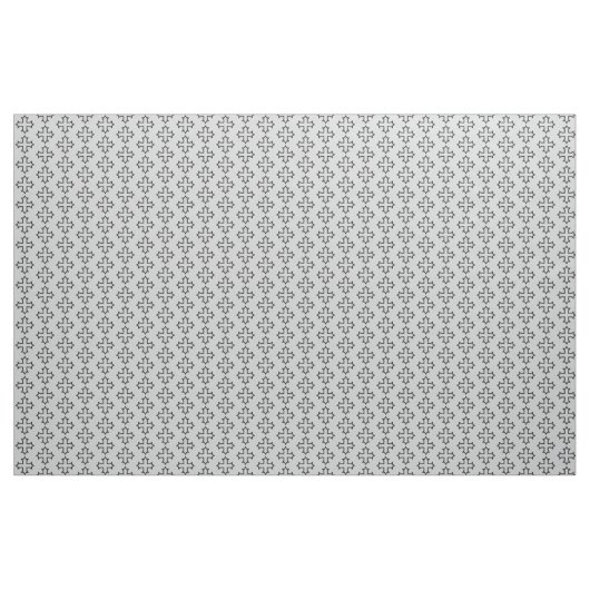 Coptic Cross Outline Pattern ファブリック (ファットクウォーター)