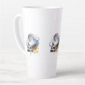 Copy Moon Joy Celestial Planet Graphic MUG カフェラテマグ (左アングル)