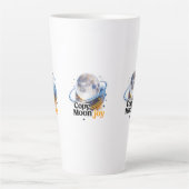 Copy Moon Joy Celestial Planet Graphic MUG カフェラテマグ (正面)
