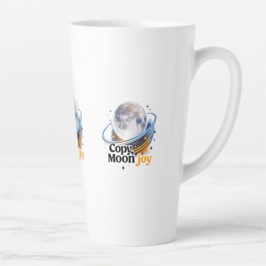 Copy Moon Joy Celestial Planet Graphic MUG カフェラテマグ (右)