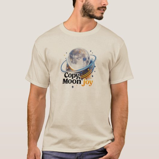Copy Moon Joy Celestial Planet Graphic T-Shirt Tシャツ (正面)