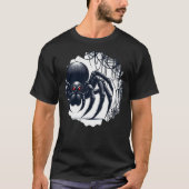 Copy of Creepy Black Spider Gothic Design Tシャツ (正面)