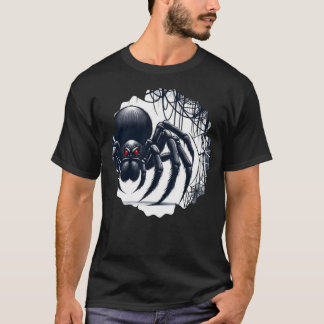 Copy of Creepy Black Spider Gothic Design Tシャツ