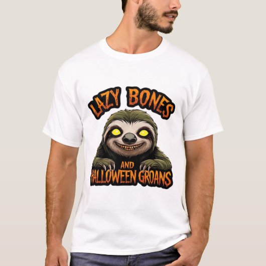 Copy of Lazy Bones and Halloween Groans - クリーピーS Tシャツ (正面)