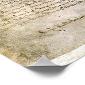 Copy of the Magna Carta Replica Print ポスター (角)