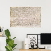 Copy of the Magna Carta Replica Print ポスター (ホームオフィス)