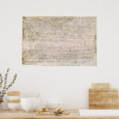 Copy of the Magna Carta Replica Print ポスター (キッチン)