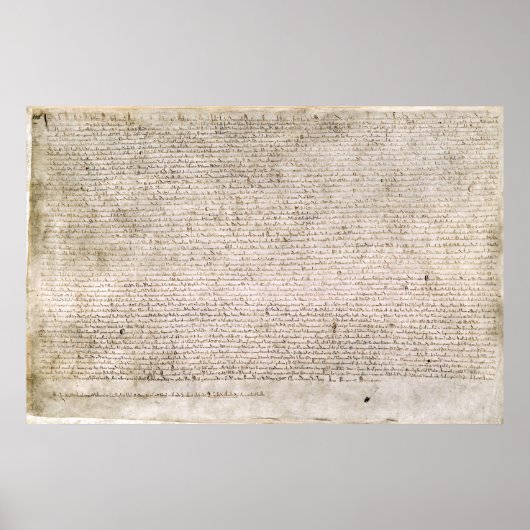 Copy of the Magna Carta Replica Print ポスター (正面)