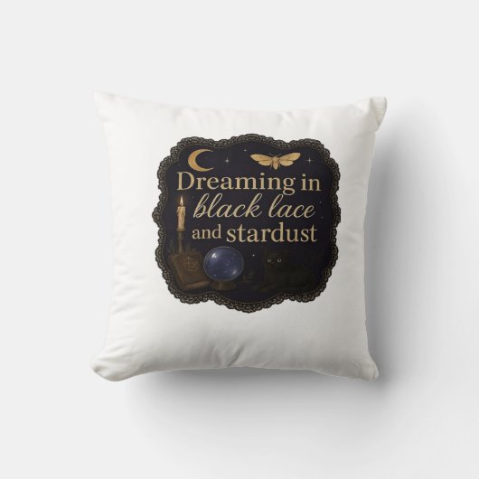 Copy Of Whimsigoth Fantasy Mystical Forests, Moons クッション (正面)