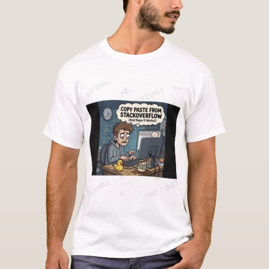 Copy Paste from StackOverflow - Funny 3AM Programm Tシャツ (正面)
