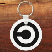 Copyleft – 情報が自由になりたいと考えている キーホルダー (正面)