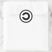Copyleft – 情報が自由になりたいと考えている ラウンドシール (バッグ)