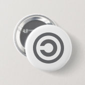 Copyleft – 情報が自由になりたいと考えている 缶バッジ (正面&裏面)