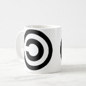 Copyleft -情報は自由でありたいと思います コーヒーマグカップ (正面左)