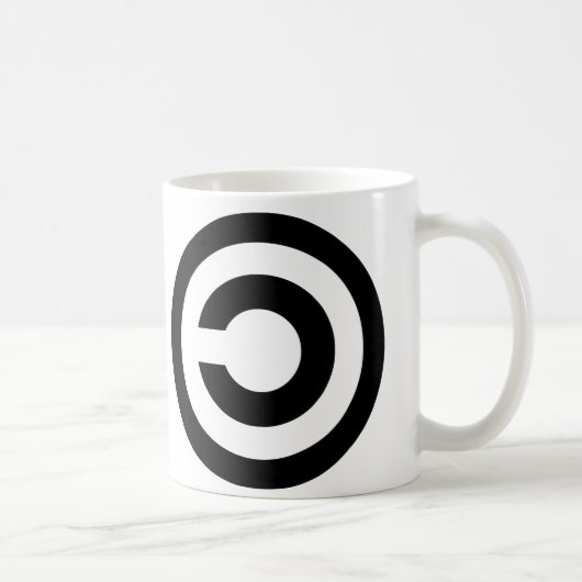 Copyleft -情報は自由でありたいと思います コーヒーマグカップ (右)