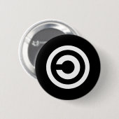 Copyleft -情報は自由でありたいと思います 缶バッジ (正面&裏面)