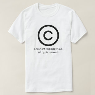 Copyright All Rights Reserved T-Shirt Tシャツ