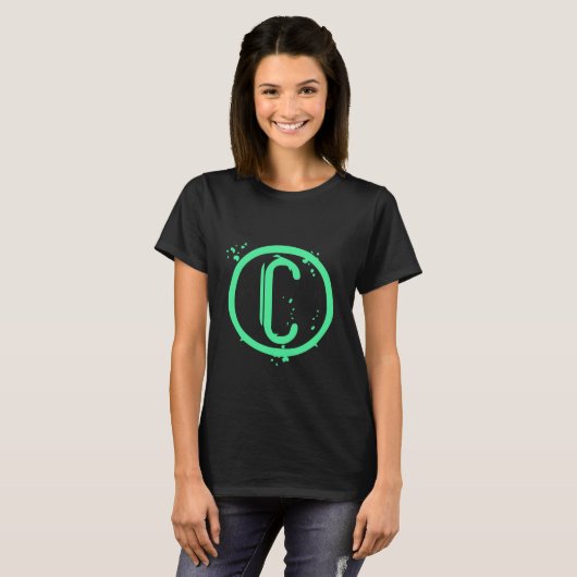 Copyright sign symbol tシャツ (正面フル)