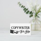 Copywriter名刺 – カッコいいヴィンテージ 名刺 (スタンド正面)