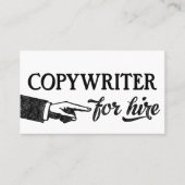 Copywriter名刺 – カッコいいヴィンテージ 名刺 (正面)