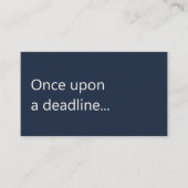 Copywriter Freelance Writer Modern Navy Blue White 名刺 (正面)