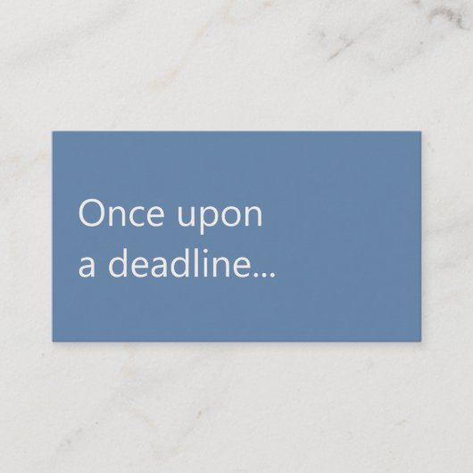 Copywriter Freelance Writer Simple Humorous 名刺 (正面)