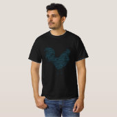 Coq Nuage De Mots Texte Animaux Campagne Agricole Tシャツ (正面フル)