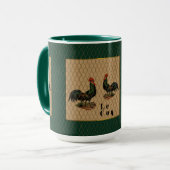 Coqs laのFermeのヴィンテージ マグカップ (正面左)