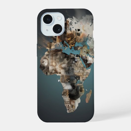 Coque art abstrait Afrique iPhone 15ケース (裏面)