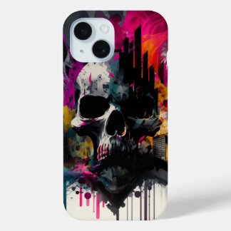 Coque art abstrait iPhone 15ケース