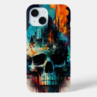 Coque art abstrait iPhone 15ケース