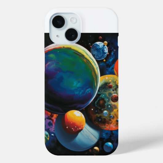 Coque art abstrait planètes Case-Mate iPhoneケース (裏面)