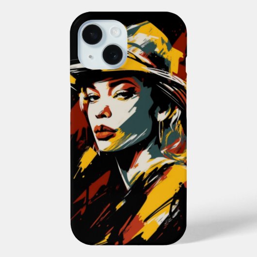 Coque art abstrait woman Case-Mate iPhoneケース (裏面)
