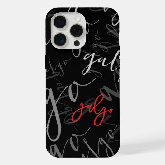 Coque avec motif Galgos (modèle adaptable) iPhoneケース (裏面)