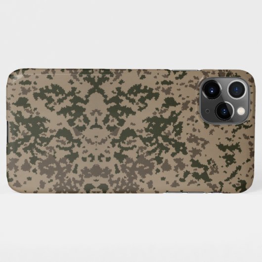 Coque brun camouflage iPhoneケース (裏面横)
