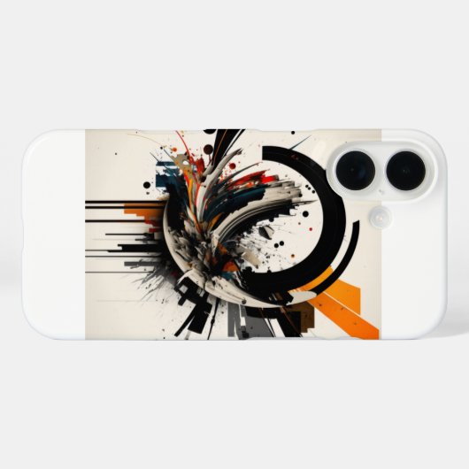 Coque d'art abstrait Case-Mate iPhoneケース (裏面 (横))