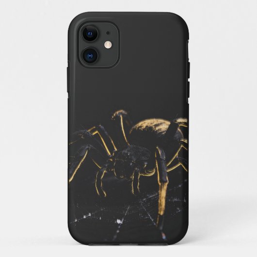 Coque de Téléphone Araignée Mystique Noir et Or Case-Mate iPhoneケース (裏面)