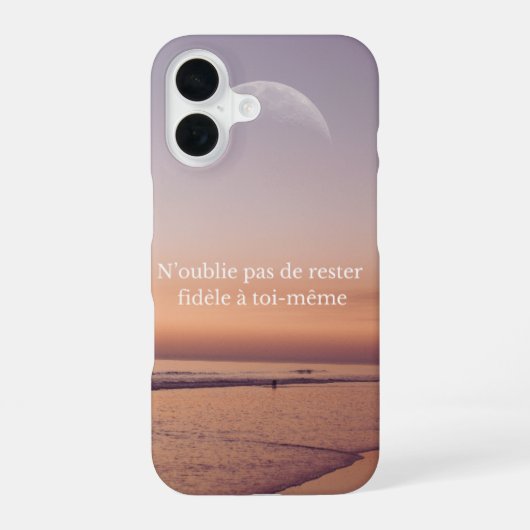 Coque de téléphone avec design du plage iPhone 16ケース (裏面)