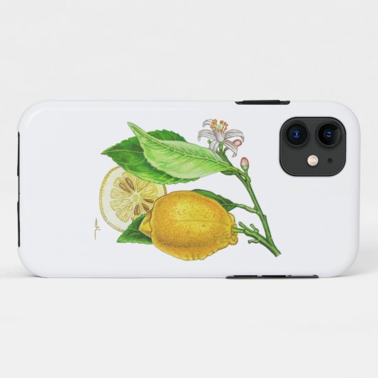 Coque IPhone 11 Citron “Limonier ferraris” Case-Mate iPhoneケース (裏面(横))