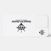 Coque Iphone 13 PRO Diamant Noir PATRIOTE iPhoneケース (裏面横)