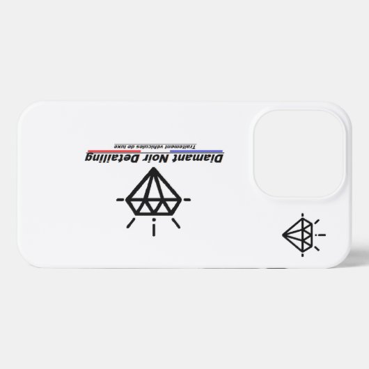 Coque Iphone 13 PRO Diamant Noir PATRIOTE iPhoneケース (裏面横)