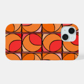 Coque Iphone 15 design 70' orange 15ケース (裏面横)