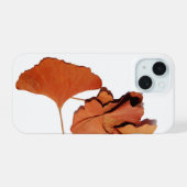 Coque Iphone 15 feuilles de gingko iPhone 15ケース (裏面横)