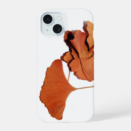 Coque Iphone 15 feuilles de gingko iPhone 15ケース