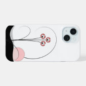 Coque Iphone 15 Ikebana et soleil levant 15ケース (裏面横)