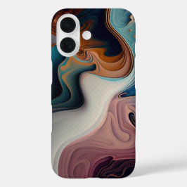Coque iPhone 16 Design Abstrait Marbré 16ケース